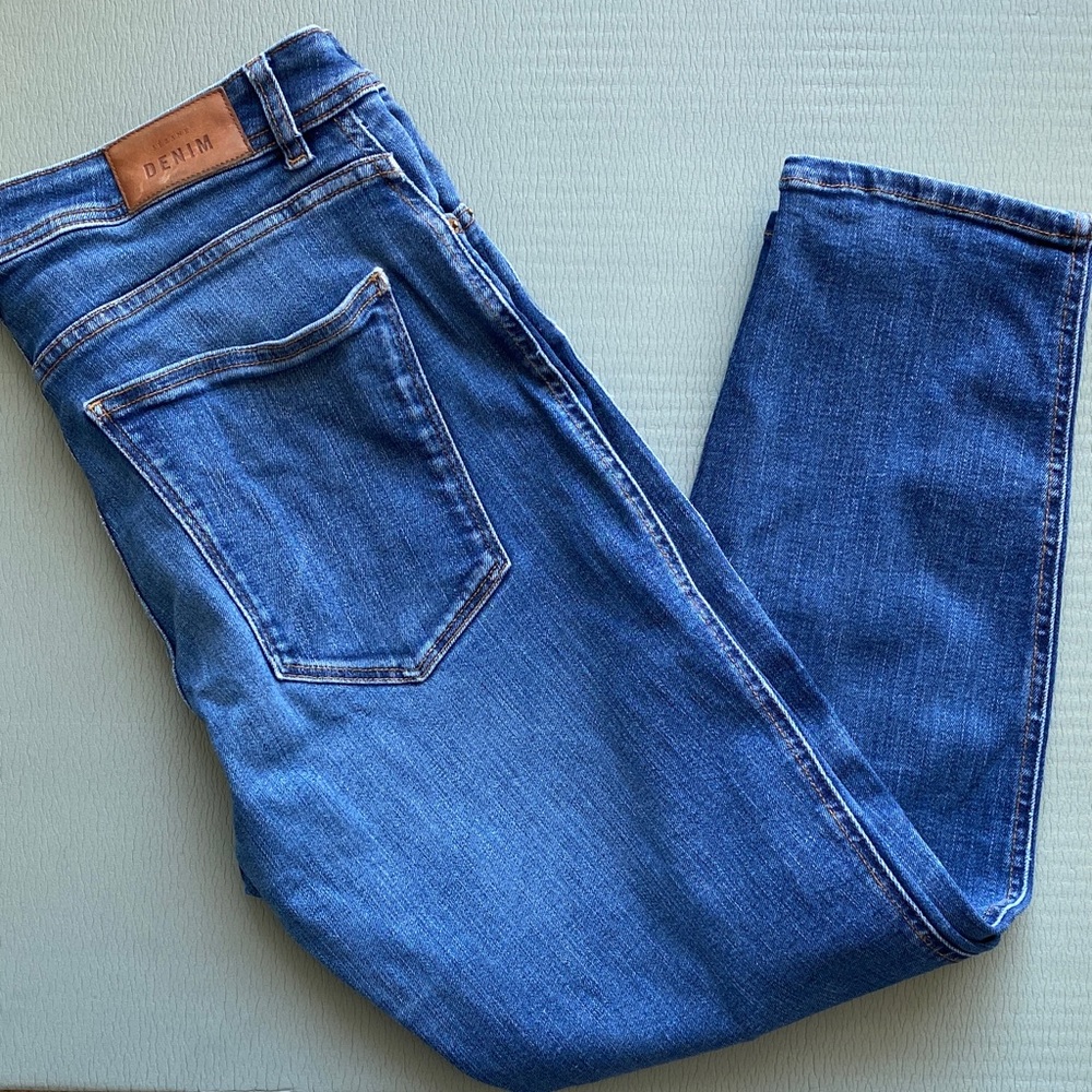 Sézane Blue Women's Straight Leg Jeans
